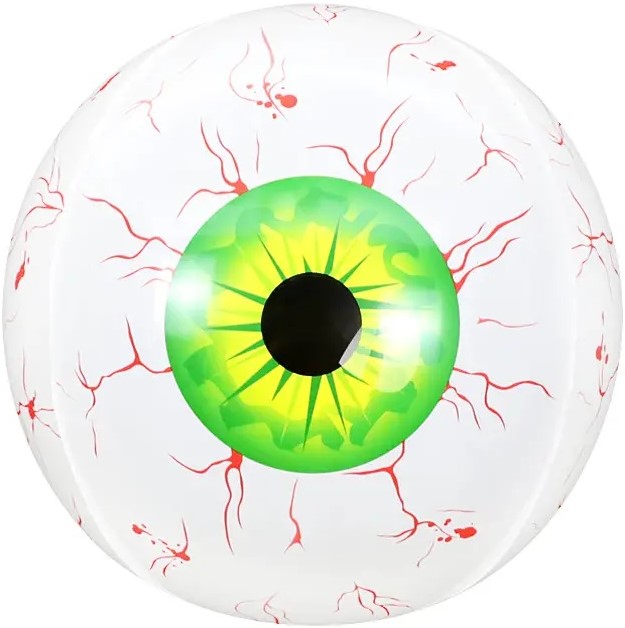 Фольгированный шар Глаз, Зеленый  (46 см)